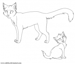 Adult Cat And Kitten Template Paint by RukiFox on DeviantArt