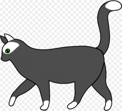 Cat Walking Clip art - Gray kitten png download - 1280*1164 - Free ...
