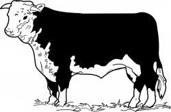 Cow In The Grass Clip Art at Clker.com - vector clip art online ...