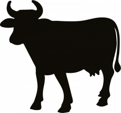 Cow Silhouette Clip Art Free at GetDrawings.com | Free for personal ...