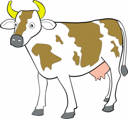 Cow 7 Clip Art at Clker.com - vector clip art online, royalty free ...