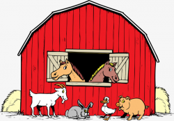 Animal House, House, Red, Cattle PNG Image and Clipart for Free Download