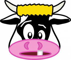 Cattle clipart funny cow - Pencil and in color cattle clipart funny cow