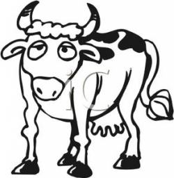 Cow clipart sick cow - Pencil and in color cow clipart sick cow