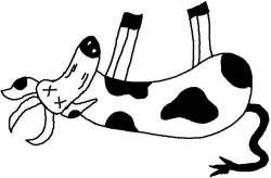 28+ Collection of Dead Cow Drawing | High quality, free cliparts ...