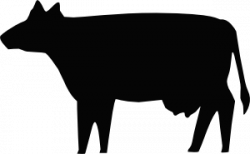 Cow Silhouette 2 Clip Art at Clker.com - vector clip art online ...