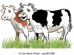 Cattle clipart happy cow - Pencil and in color cattle clipart happy cow