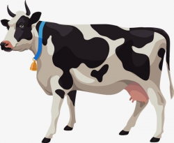 Vector Cartoon Cows, Cartoon Clipart, Dairy Cow, Cattle PNG ...