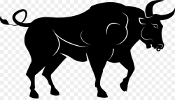 Cow Background clipart - Ox, Silhouette, Wildlife ...