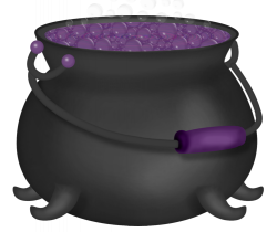 Halloween Purple Witch Cauldron Clipart | Gallery Yopriceville ...