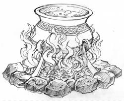 Cauldron Drawing Witchcraft Coloring book Clip art - Cauldron png ...