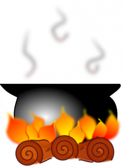 Cauldron Over Fire Clip Art at Clker.com - vector clip art online ...