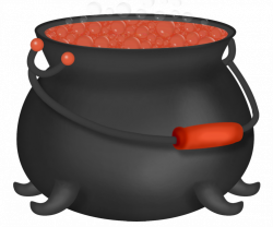 Halloween Orange Witch Cauldron Clipart | Halloween ClipArt ...