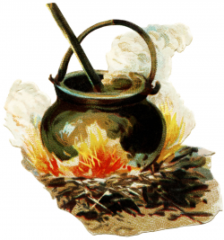 Vintage Cauldron Clip Art | Old Design Shop Blog