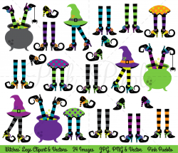 Halloween Clipart Witches Legs Clip Art Witches Feet