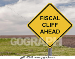 Drawing - Caution - fiscal cliff ahead. Clipart Drawing gg63160912 ...