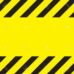 Photosimple Caution Construction Background Stripes On Yellow ...
