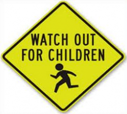 Free Caution Children at Play Sign Clipart