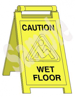 Wet Floor Sign Clip Art