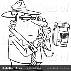 Detective Clipart #1044943 - Illustration by toonaday