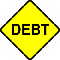 Debt Caution Sign Clip Art at Clker.com - vector clip art online ...