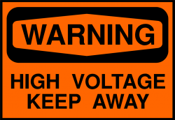 Warning Sign | Free Stock Photo | Illustration of a high voltage ...