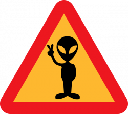 Warning For Aliens Clip Art at Clker.com - vector clip art online ...