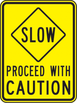 Proceed With Caution Clipart