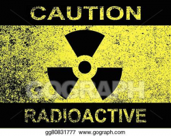 EPS Illustration - Caution radioactive sign. Vector Clipart ...
