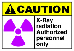 X-ray radiation authorized personnel only $1.64 #sings | ANSI Safety ...