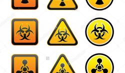 Printable Caution Radiation area Sign Radioactive Clipart Hazard ...