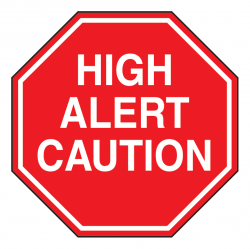 Item 8345 - High Alert Caution Label