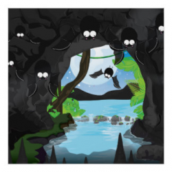 Bats In A Cave Clipart - ClipartUse