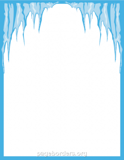 free winter page borders printable icicle border use the border in ...