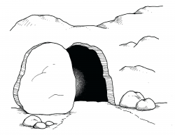 Coloring Pictures Of Jesus Empty Tomb Best Of Cave Clipart Jesus ...
