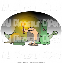 Royalty Free Cavemen Stock Dinosaur Designs