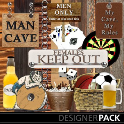Clip Art | Man Cave Kit-(LLLCrtn) | Boys, Entertainment, Family ...