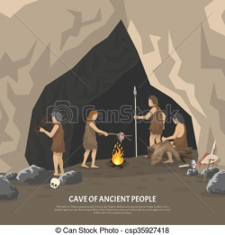 Prehistoric cave clipart - Clipart Collection | Prehistoric wood ...