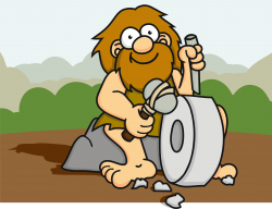 Caveman clipart letter d - Pencil and in color caveman clipart letter d