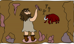 28+ Collection of Stone Age Cave Paintings Clipart | High quality ...