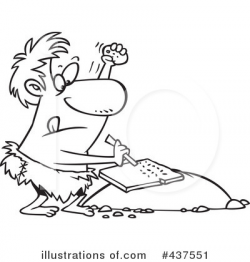 Caveman Clipart #437551 - Illustration by toonaday