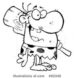 Caveman Clipart #92346 - Illustration by Hit Toon