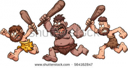 Caveman clipart early man - Pencil and in color caveman clipart ...