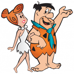 Fred and Wilma Flintstone Transparent PNG Clip Art Image | Clipart ...