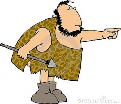 Caveman clipart man hunting - Pencil and in color caveman clipart ...