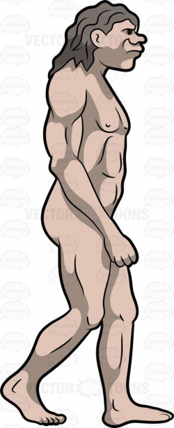 A Walking Naked Caveman