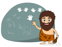 History Clipart- prehistory-caveman-writings-on-wall-clipart-65 ...