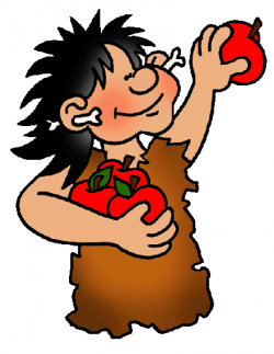 Caveman clipart early human - Pencil and in color caveman clipart ...