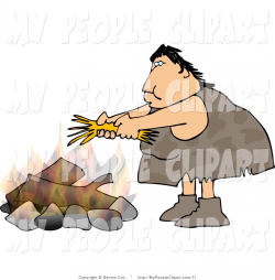 Caveman clipart paleolithic - Pencil and in color caveman clipart ...