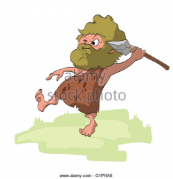 Caveman clipart man hunting - Pencil and in color caveman clipart ...